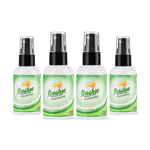 4 Pack Unscented 2oz Pre-Toilet Spray
