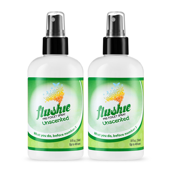 2 Pack Unscented 8oz Pre-Toilet Spray